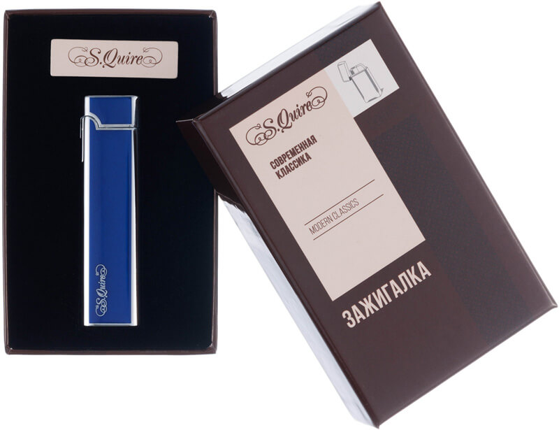 Зажигалка газовая S.Quire FL086-Blue