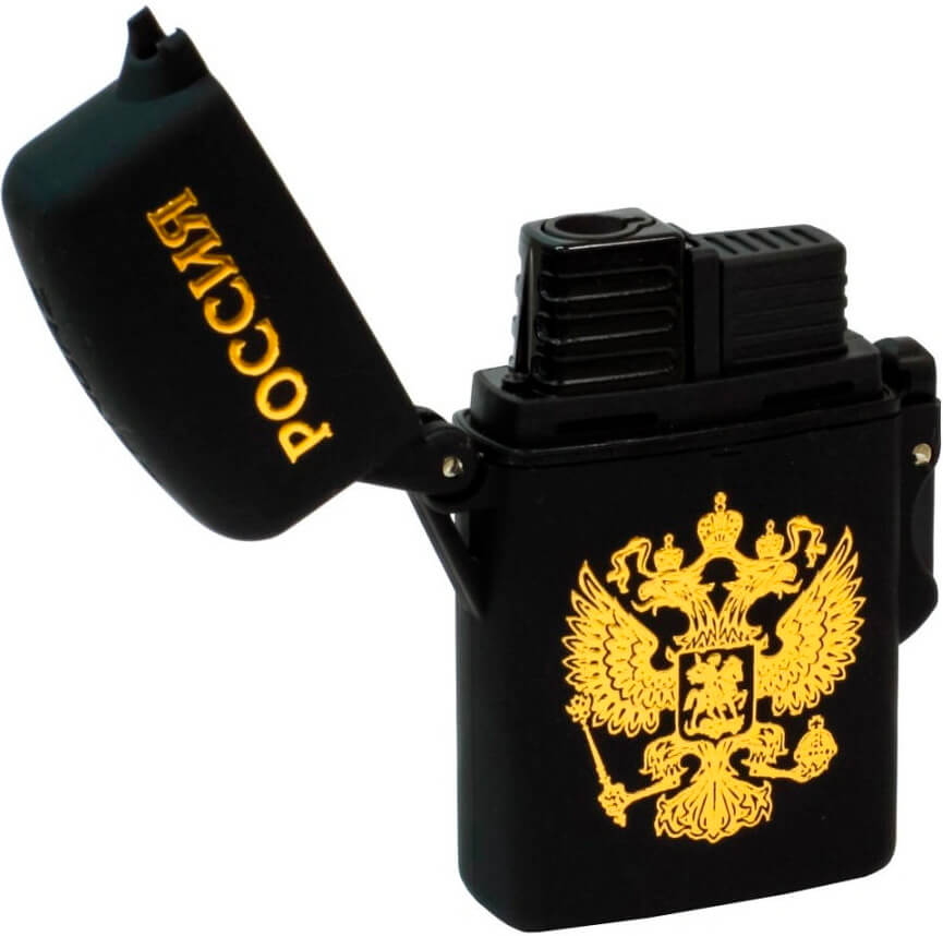 Зажигалка Zenga ZL-4 Case Jet Gold Eagle