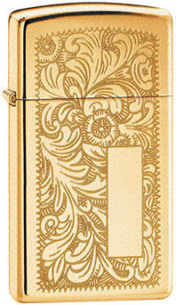 Зажигалка Zippo 1652B Venetian Slim Brass