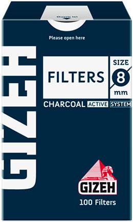 Сигаретные фильтры Gizeh Charcoal (100 шт.)