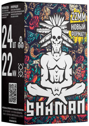 Уголь для кальяна Shaman 22 мм (24 шт.)