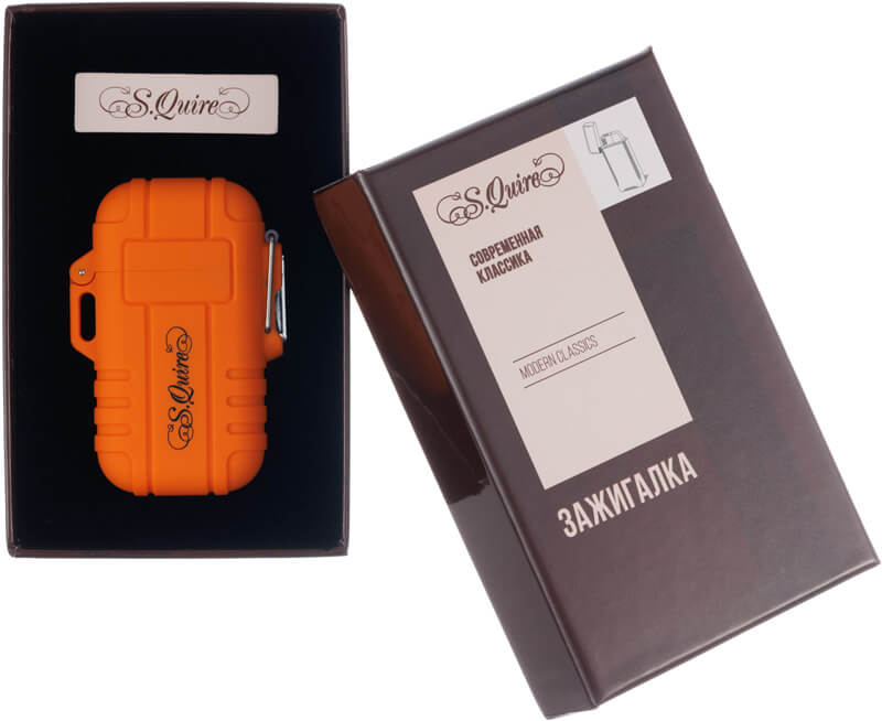 Зажигалка газовая S.Quire FL012-Orange