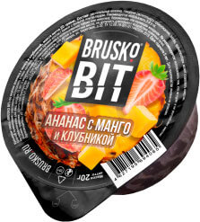 Смесь для кальяна Brusko Bit Ананас с Манго и Клубникой