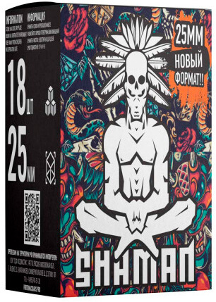Уголь для кальяна Shaman 25 мм (18 шт.)