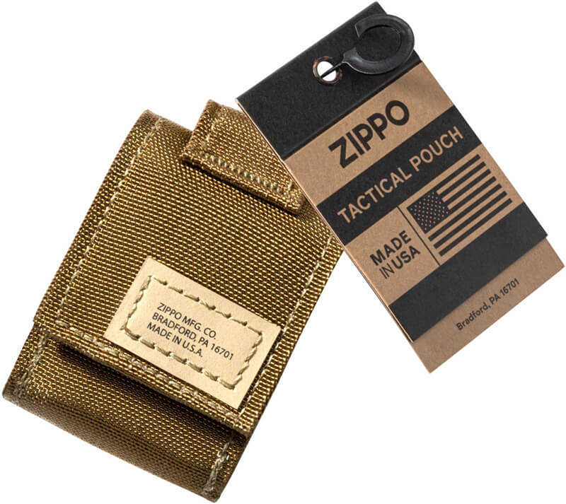 Чехол Zippo с фиксатором на ремень, песочный