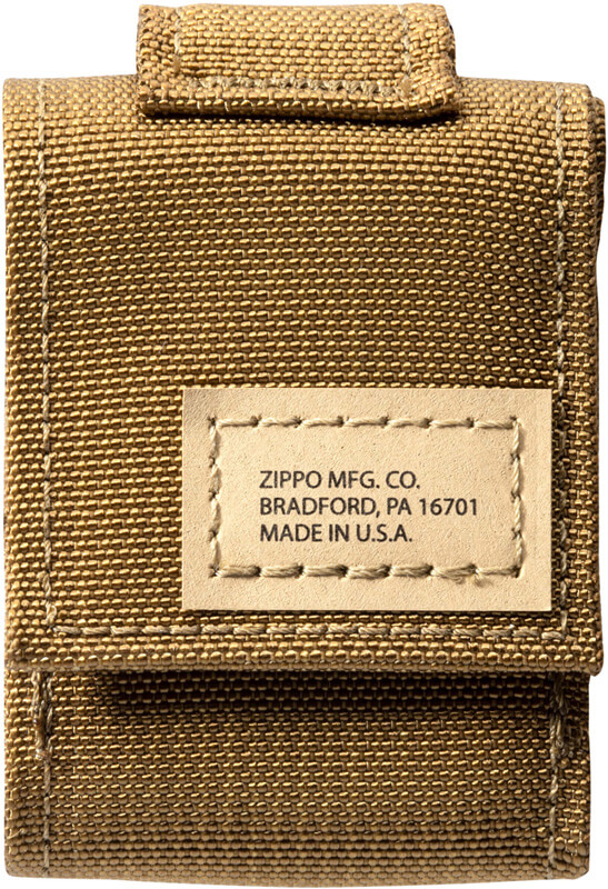 Чехол Zippo с фиксатором на ремень, песочный