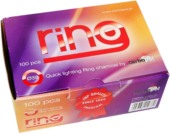 Уголь для кальяна Carbopol Ring 38 мм (5 шт.)