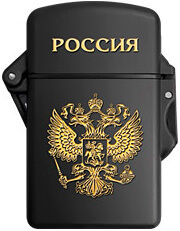 Зажигалка Zenga ZL-4 Case Jet Gold Eagle