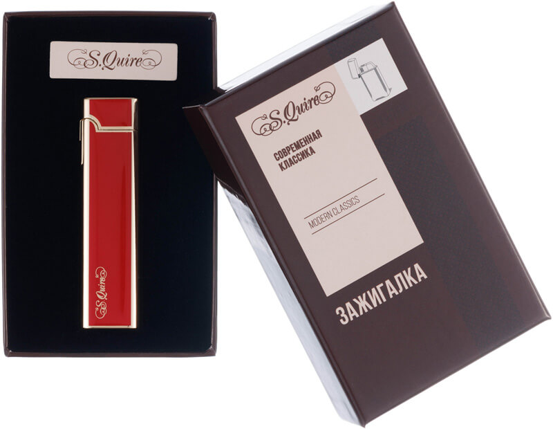 Зажигалка газовая S.Quire FL086-Red