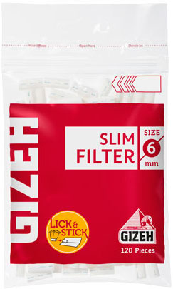 Сигаретные фильтры Gizeh Slim (120+30 шт.)