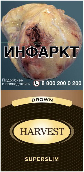 Сигареты Harvest Brown Superslim