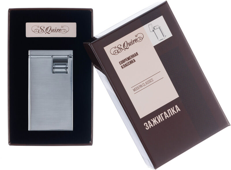 Зажигалка газовая S.Quire FL011-Steel