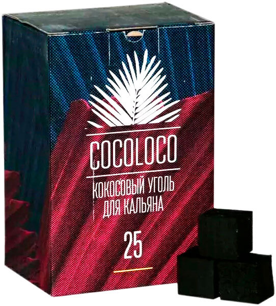 Уголь для кальяна CocoLoco 25 мм (72 шт.)
