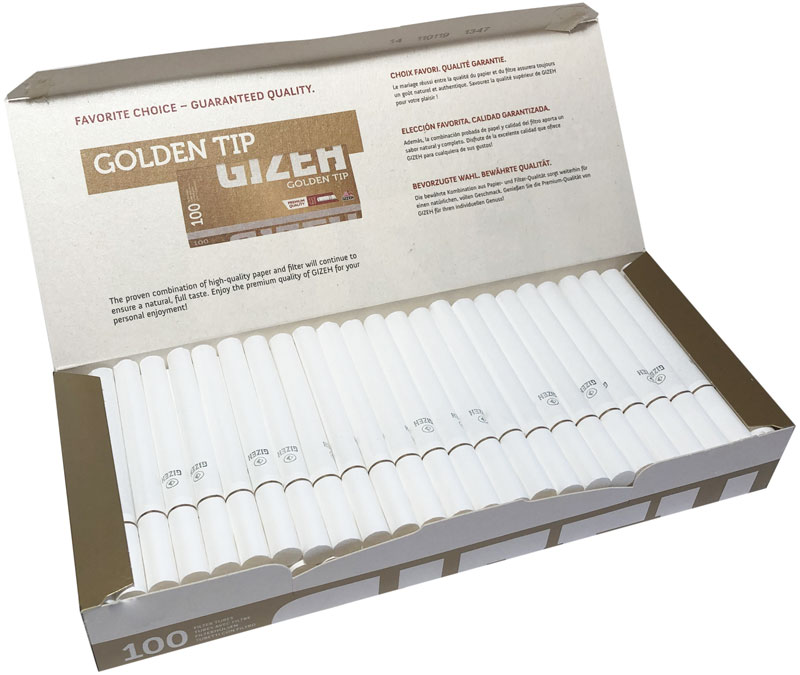 Сигаретные гильзы Gizeh Golden Tip (100 шт.)