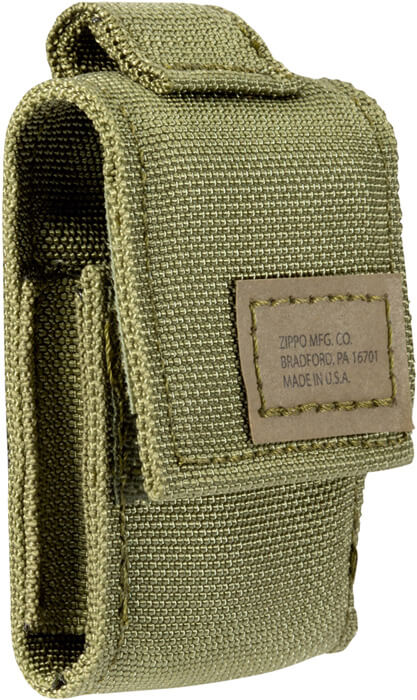 Чехол Zippo с фиксатором на ремень, зелёный