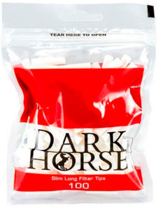 Сигаретные фильтры Dark Horse Slim Long (100 шт.)