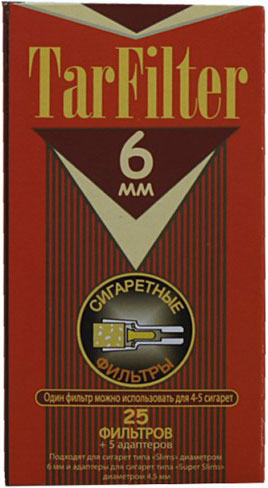 Мундштук TarFilter 6 мм (25 шт.)