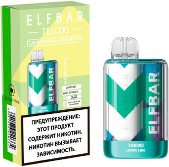 Электронная сигарета Elf Bar 6000 Лимон Лайм